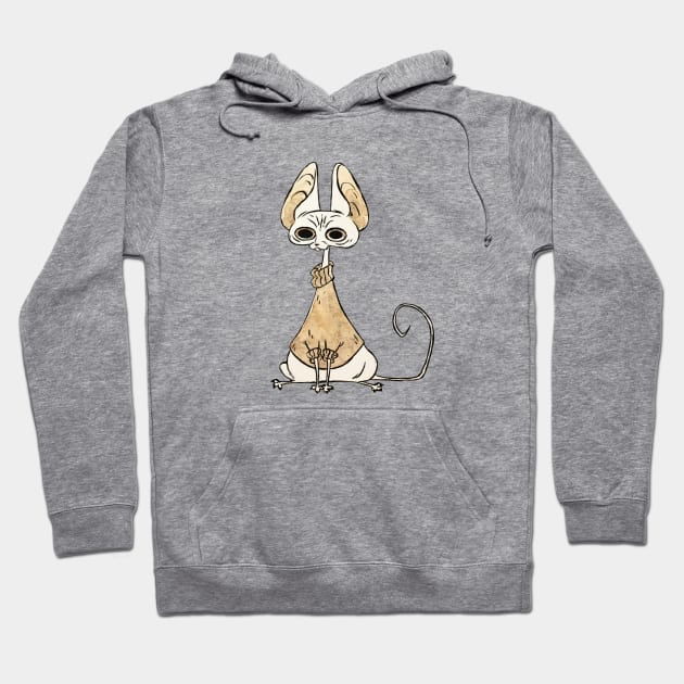 Sphynx Cat Hoodie by NatSmall